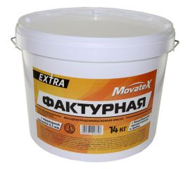 Водоэмульсионная краска Movatex EXTRA фактурная, 14 кг Т13334 