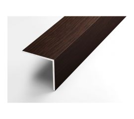 Декоративный угловой профиль ЛУКА алюминиевый, 40х40х2 мм, 2,7 м, 5 шт./уп. дуб венге УТ000020901 