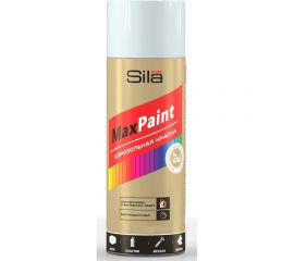Универсальная аэрозольная эмаль Sila home max paint белый глянцевый ral 9003, 520 мл 00-00004726 SILP9003 