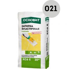 Эластичная цементная затирка для заполнения и защиты межплиточных швов шириной 1-10 мм Основит ПЛИТСЭЙВ XC6 E светло-серая 021, 20 кг 77950 