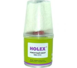 Полиэфирный ремонтный набор для металлов и стеклопластиков Holex 250 г HAS-5741 