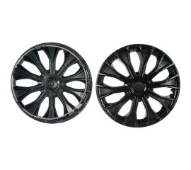 Колесные колпаки Airline 15"" Волтек черный глянец, карбон, комплект 2 шт. AWCC-15-17 