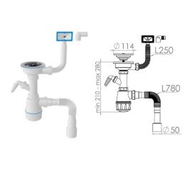 Сифон для кухни AV Engineering AVE129740 