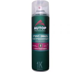 Грунт-эмаль для пластика AUTOP Professional №5, графит, аэрозоль 650 мл ATP-A07273 