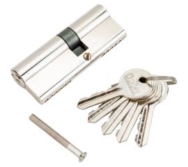 Цилиндр замка DORF ключ/ключ, английский, 5 ключей, никель, 35х45 мм 00-00005111 