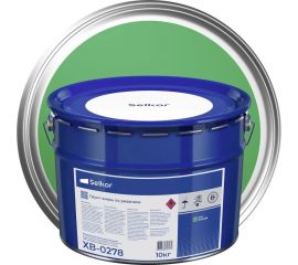 Грунт-эмаль Selkor ХВ-0278 зеленая 10 кг 91019 