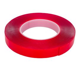 Акриловая двусторонняя клейкая лента Holex 19 мм х 10 м, 1 мм, прозрачная, блистер HAS-93939 