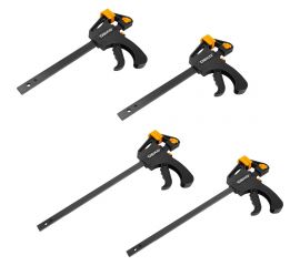 Набор быстрозажимных струбцин DEKO CLS150-300 150 мм, 300 мм, 4 шт 065-0667 