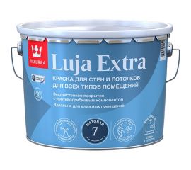 Краска для стен и потолков Tikkurila luja extra, матовая, база A, белая, 0.9 л 249222 