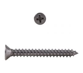 Универсальный саморез КРЕП-КОМП потай, нерж. А2, PH, DIN 7982, 3,5х25, 1000 шт. спн3525 