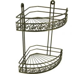 Полка для ванной Rosenberg Premium 2-ярусная, угловая RUS-385284-2 