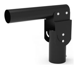 Кронштейн для уличных светильников Gauss 200x205x100мм на трубу до D58мм/консоль D48мм черный 1/2 903215106 