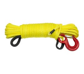 Трос синтетический 10 мм, 25 м, готовый для лебёдки РИФ Rope10mm25m 
