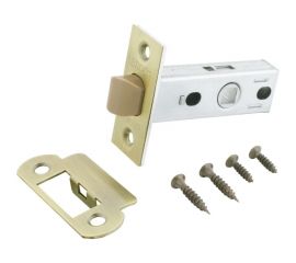 Защелка Аллюр L45-8-P MAB (матовая бронза; пластик; торцевая планка 25 мм; без ручек) 12336 