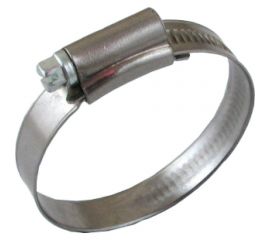 Червячный хомут CNIC 64-76/12.7 мм, W4 нержавеющая сталь, усиленный BS5315 67-2D6476 52572 