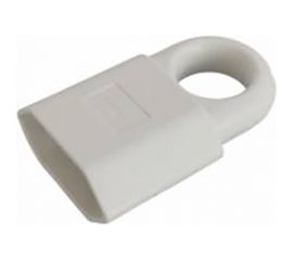 Кабельная розетка duwi 2П 10А 250B под евровилку CEE 7/16 с защитными шторками с кольцом белая 30460 9 