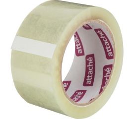 Упаковочная клейкая лента Attache 50 мм х 66 м, 50 мкм, прозрачная, 6 шт. 1312193 