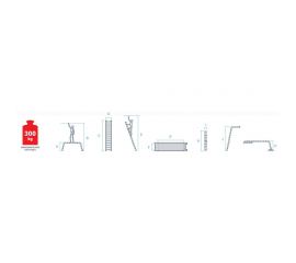 Рабочие подмости со съёмной площадкой и колёсиками Новая Высота NV 334 3+6+3 ПРОФ 3340363 