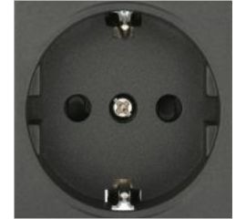 Розетка LK Studio с заземляющим контактом, со шторками, черный бархат, LK45 851408-1 