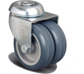 Колесо аппаратное сдвоенное под болт М10 50 мм MFK-TORG ET04-MKT-50 