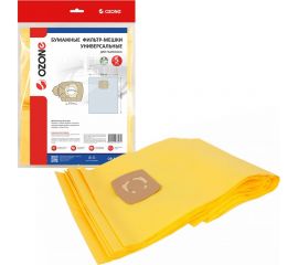 Фильтр-мешки универсальные бумажные (5 шт; фланец 58-70 мм; до 45 л) OZONE OP-45L/5 