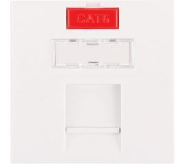 Вставка типа Mosaic NIKOMAX 45x45мм, 1 порт, белая NMC-PM1P-PF-WT 