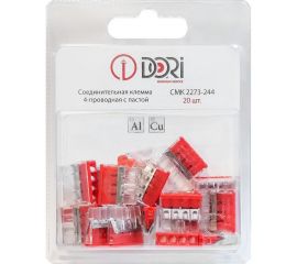 Соединительная 4-проводная клемма DORI CMK 2273-244 с пастой (20 шт.) 47148 