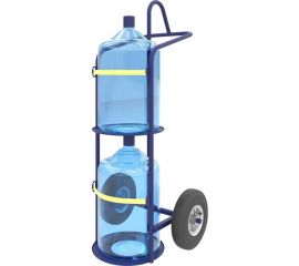 Тележка для перевозки 2-х баллонов воды RUSKLAD ВД 2 литые 