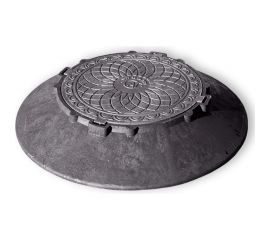 Конус колодца КПК Агросток 1070 с черной крышкой H=150 мм черный 52500 