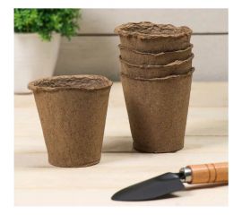 Набор торфяных горшочков ЛЕТО диам. 110 мм, высота 100 мм, 20х5 шт. 92000 