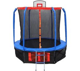 Батут Ecos 14 с сеткой лесенкой и баскетбольным кольцом BS-14FT-3 010368 