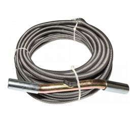 Спираль сантехника с универсальной насадкой для удаления засоров в трубах Ф до 110 мм и длиной до 15 метров CROCODILE 50310-10-15 