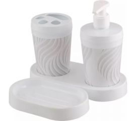 Набор для ванной комнаты Полимербыт BREEZE 3 предмета на подставке wave 430680000 