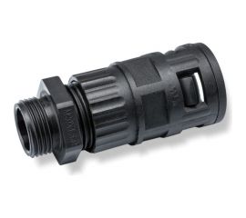 Муфта для гофрированных труб WEYER WQGZ1-M20B/AD18.5 - коннектор прямой, нар. M20x1.5 WE0401900 