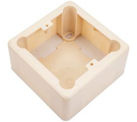 Установочная коробка GREENEL 1-местная 85х85х42 слоновая кость GE40232-02 