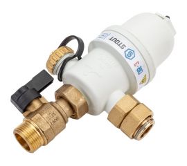 Фильтр-шламоотделитель с магнитом для настенных котлов STOUT Sfw-0072-000020 3/4" нр-3/4" нг-3/4" нр RG0091HNTRLO2S 