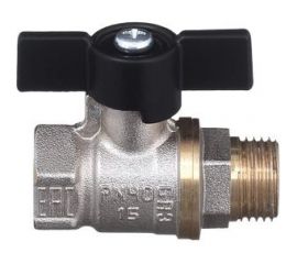 Шаровой кран БАЗ 11Б27п1 Ду15 А31/1 вр/нр бабочка никель PN40 БАЗ.А31.1.15.40.Н 