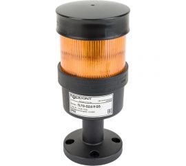 Светосигнальная колонна INNOCONT d=70мм, светодиод, стойка 55мм, основание d=70мм, постоянное свечение, без зуммера, цвет: желтый, 24VDC, IP65, кабель 0,5м TL70-024-Y-55 