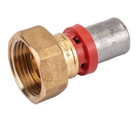 Муфта пресс-В TIEMME с накидной гайкой, плоская прокладка, 16x3/4"" 1650133 