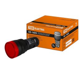 Лампа TDM AD-16DS матрица, d16мм, красный, 36В, AC/DC SQ0702-0061 