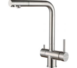 Смеситель для кухни Paulmark SKALEN под фильтр, нержавеющая сталь Sk213020-SS 