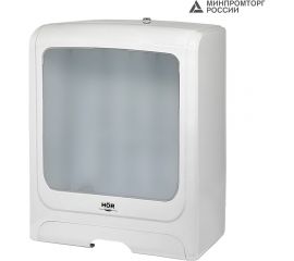 Диспенсер для бумажных полотенец hor t1 бизнес корпус белый, верхнее стекло полупрозрачное матовое, нижние стекла белый abs-пластик, универсальная система сложения (z(c) / v(zz)) HOR-11111411 