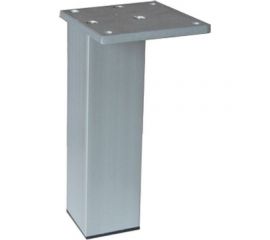 Ножка Tech-Krep алюминий, квадрат, нерегулируемая, с ассим.площ, 37x37x200 мм, матовый хром - накл. 148583 