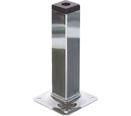 Ножка Tech-Krep металл, квадрат, нерегулируемая, 25x25x150 мм, хром- накл. 151286 