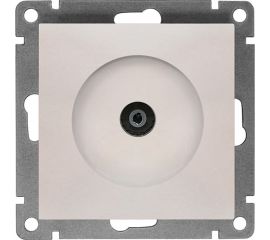 Телевизионная одноместная розетка UNIVersal серия афина, с/у, тупиковая, 75ом, ч/д 4-2400мгц, жемчуг еврослот A0027-OBr 
