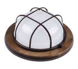 Светильник TDM НПБ1302 венге круг с решеткой 60Вт IP54 SQ0303-0433 