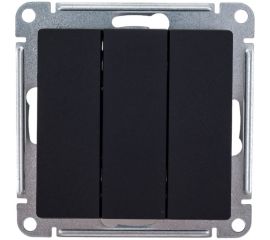 3-клавишный выключатель Schneider Electric AtlasDesign Карбон сх.1+1+1, 10АХ, механизм SE ATN001031 