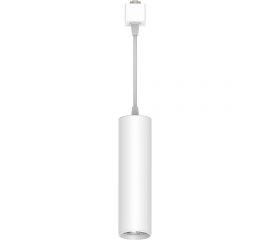 Трековый однофазный светильник на шинопровод FERON al196 на подвесе, под лампу gu10, белый, 48556 