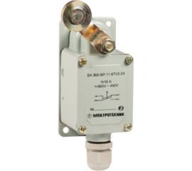 Концевой выключатель Электротехник ВК-300-БР-11-67У2-22, рычаг с роликом, с сальником, ход влево, cамовозврат, ступень 2- 51мм, IP67, ET051926 