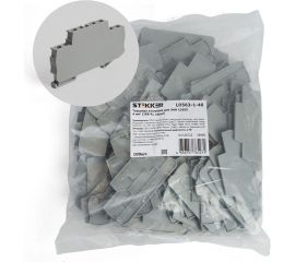 Торцевая заглушка для ЗНИ LD555 STEKKER 4 мм2 (JXB 4), серый LD563-1-40 39990 